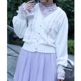 桜刺繍ニットカーディガン | axes femme | 詳細画像11 