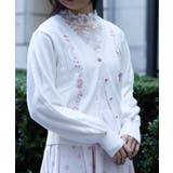 桜刺繍ニットカーディガン | axes femme | 詳細画像4 