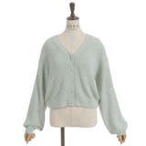 パール釦ぽこぽこニットカーディガン | axes femme | 詳細画像21 