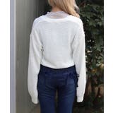 パール釦ぽこぽこニットカーディガン | axes femme | 詳細画像3 