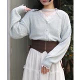 パール釦ぽこぽこニットカーディガン | axes femme | 詳細画像6 