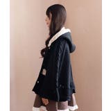リボン付き裏ボアニットケープ | axes femme | 詳細画像2 