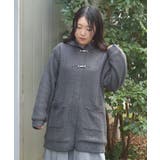 チャコール | 裏ボアニットコーディガン | axes femme