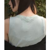 吸水速乾モチーフレースタンク | axes femme | 詳細画像2 