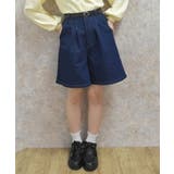 デニムキュロットパンツ | axes femme | 詳細画像1