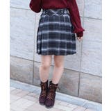 ボタン使いチェックスカパン | axes femme | 詳細画像1