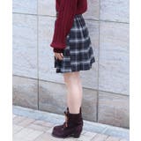 ボタン使いチェックスカパン | axes femme | 詳細画像2