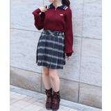 ボタン使いチェックスカパン | axes femme | 詳細画像5