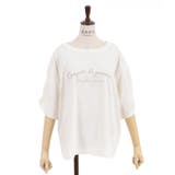 汗染み防止ラメ刺繍Tシャツ | axes femme | 詳細画像2