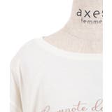 汗染み防止ラメ刺繍Tシャツ | axes femme | 詳細画像7