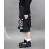 チェックダメージハーフパンツ | axes femme | 詳細画像2 