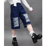 チェックダメージハーフパンツ | axes femme | 詳細画像6 