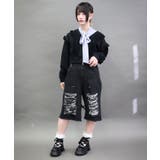 チェックダメージハーフパンツ | axes femme | 詳細画像9 