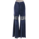 レース切替ベロアフレアパンツ | axes femme | 詳細画像10 