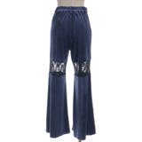 レース切替ベロアフレアパンツ | axes femme | 詳細画像12 