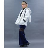 レース切替ベロアフレアパンツ | axes femme | 詳細画像6 