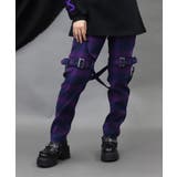 パープル | レースアップボンテージパンツ | axes femme