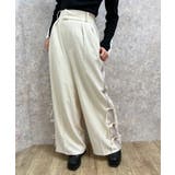 生成り | サイドラインパンツ | axes femme