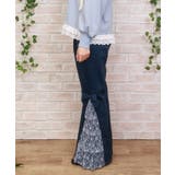 サイドレースフレアデニムパンツ | axes femme | 詳細画像2 