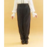 紺 | ハイウエストストライプパンツ | axes femme