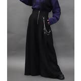 黒 | ハイウエストタックワイドパンツ | axes femme