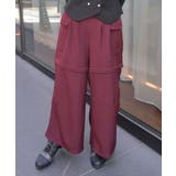 ワイン | 2WAYカーゴパンツ | axes femme