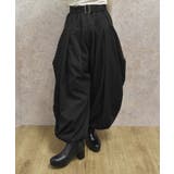 黒 | サルエル風ボリュームパンツ | axes femme