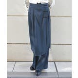 紺 | レイヤード風パンツ | axes femme