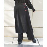 黒 | レイヤード風パンツ | axes femme