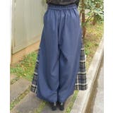 サイドチェックワイドパンツ | axes femme | 詳細画像3