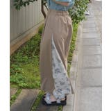 サイド柄切替ワイドパンツ | axes femme | 詳細画像2