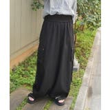 黒 | 編上ボリュームカーゴパンツ | axes femme