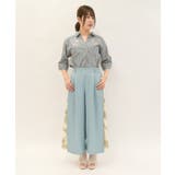 オーナメント柄切替ワイドパンツ | axes femme | 詳細画像2 