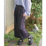 黒 | サイドレースラインパンツ | axes femme