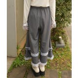 フリルレースワイドパンツ | axes femme | 詳細画像3 