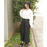 サイド花柄切替ワイドパンツ | axes femme | 詳細画像9 