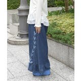 レースアップフレアデニムパンツ | axes femme | 詳細画像2