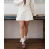 リボンパーツデニムスカート | axes femme | 詳細画像4
