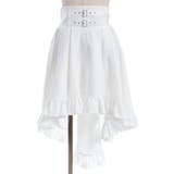 白 | ベルト風フィッシュテールスカート | axes femme