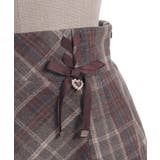 Wリボン起毛チェックミニスカート | axes femme | 詳細画像12