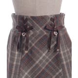 Wリボン起毛チェックミニスカート | axes femme | 詳細画像14