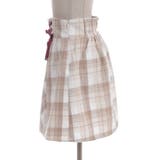 Wリボン起毛チェックミニスカート | axes femme | 詳細画像3