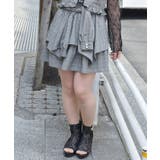 黒 | シャツ巻き風イレヘムミニスカート | axes femme