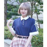 バイカラーシャツポロプルオーバー | axes femme | 詳細画像10 
