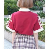 バイカラーシャツポロプルオーバー | axes femme | 詳細画像3 