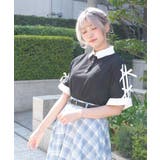 バイカラーシャツポロプルオーバー | axes femme | 詳細画像9 