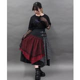 チェックランダムフリルスカート | axes femme | 詳細画像1 