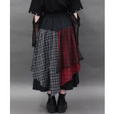チェックランダムフリルスカート | axes femme | 詳細画像3 