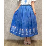 紺 | クリームソーダ柄スカート | axes femme