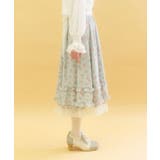ミニチュアローズ柄スカート | axes femme | 詳細画像2